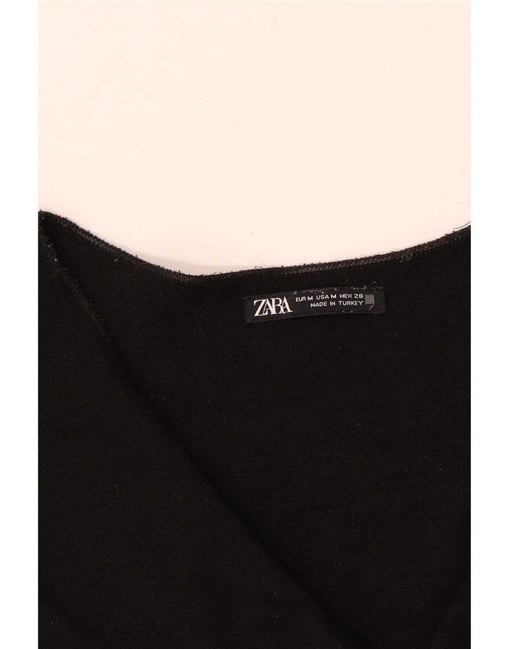 Женский жилет Zara UK 12, средний черный