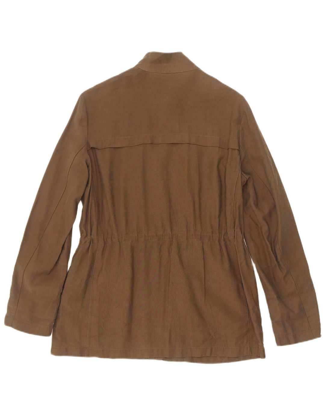 Женская куртка Zara UK 14, средний хаки, вискоза