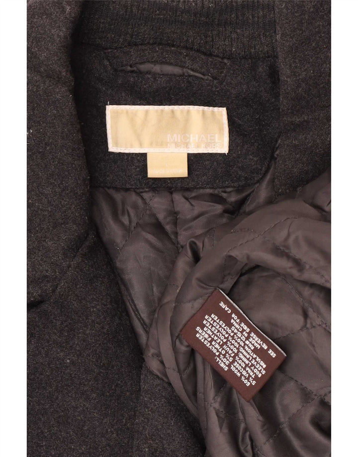 Мужское полупальто Michael Kors UK 40, большая серая шерсть, классика