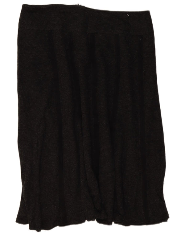 Женская прямая юбка MARKS & SPENCER UK 18 XL W36, серый акрил в крапинку