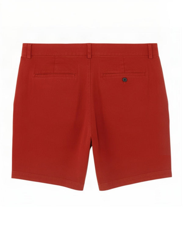 Banana Republic Mens Chino Shorts Medium W33 Burgundy Linen