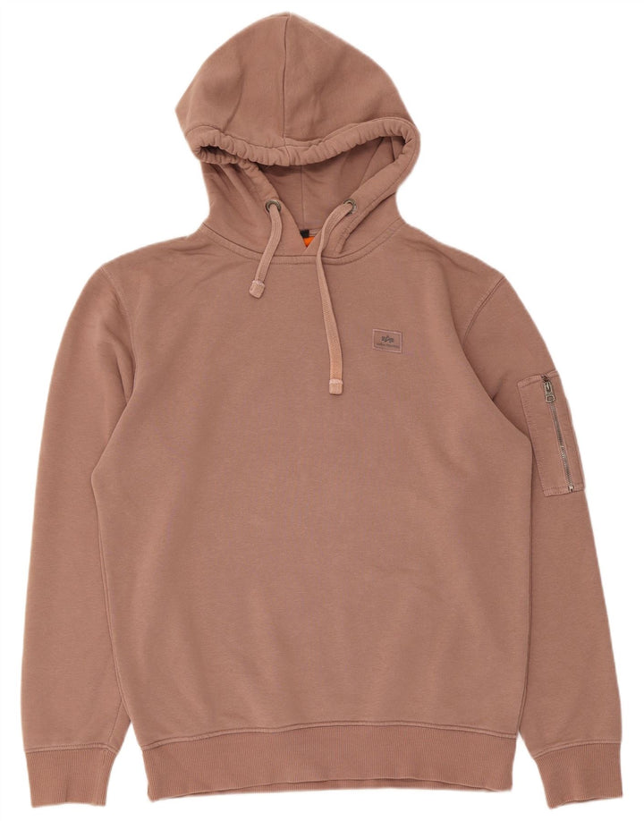 Мужской джемпер с капюшоном Alpha Industries, средний розовый, хлопок