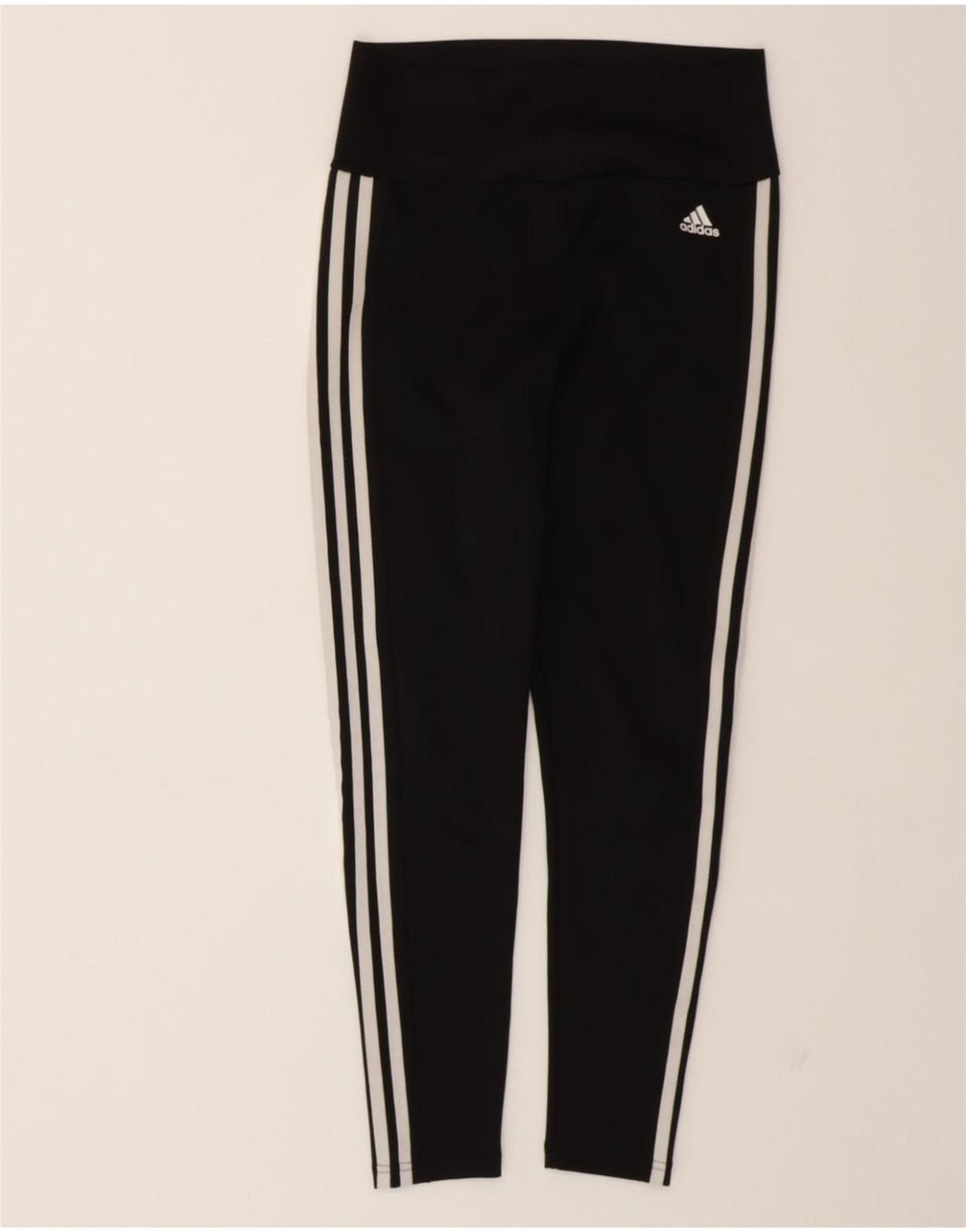 ADIDAS Womens Aeroready Leggings UK 8/10 Small  Black Polyester Vintage Adidas and Second-Hand Adidas from Messina Hembry 