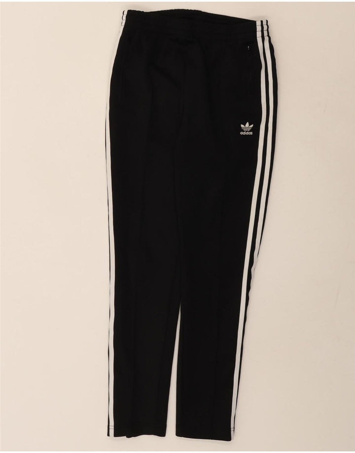 Женские спортивные брюки Adidas UK 10, маленькие черные из полиэстера