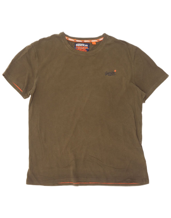 Мужская футболка Superdry Top XL Хаки Хлопок