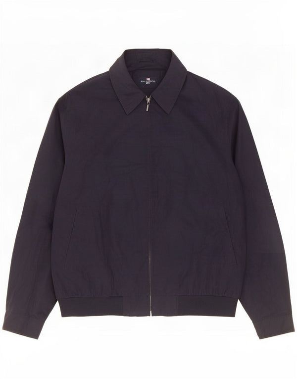 Мужской бомбер Marks & Spencer Blue Harbour UK 40, большой темно-синий полиэстер