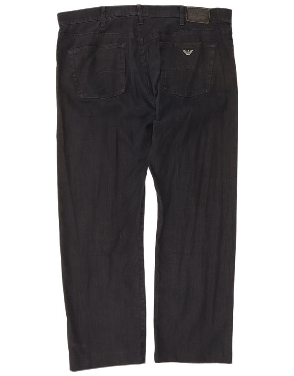 Брюки мужские прямые повседневные Armani W42 L30 черные