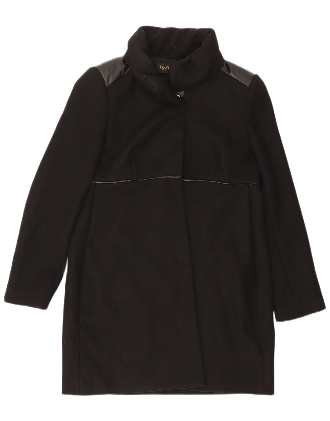 Liu Jo Женское пальто IT 48 XL Черное Шерстяное