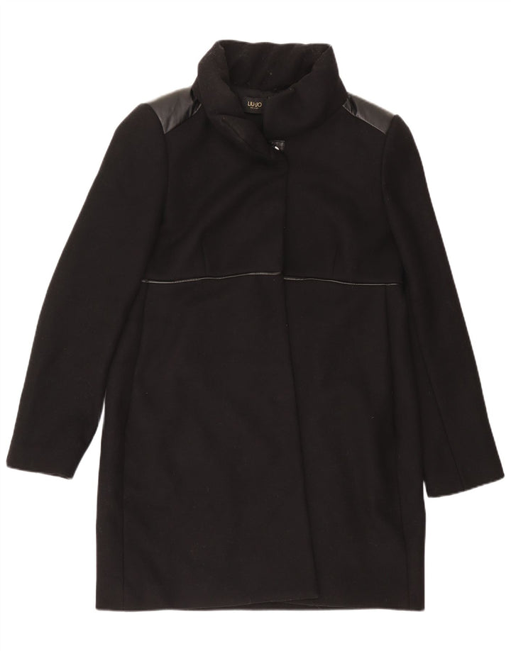 Liu Jo Женское пальто IT 48 XL Черное Шерстяное