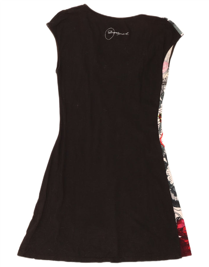 Женское базовое платье Desigual UK 12, средний черный цвет, хлопок