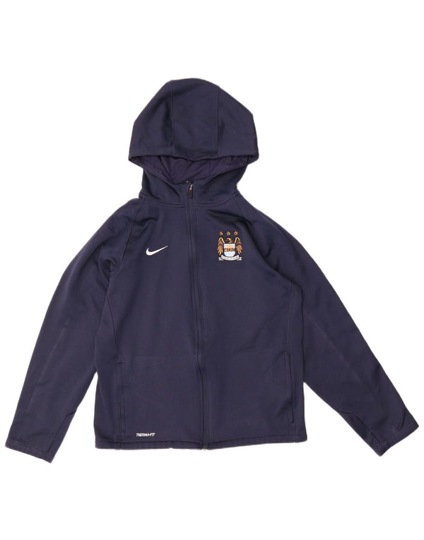 Свитер с капюшоном на молнии для мальчиков Nike 13–14 лет XL, темно-синий, полиэстер