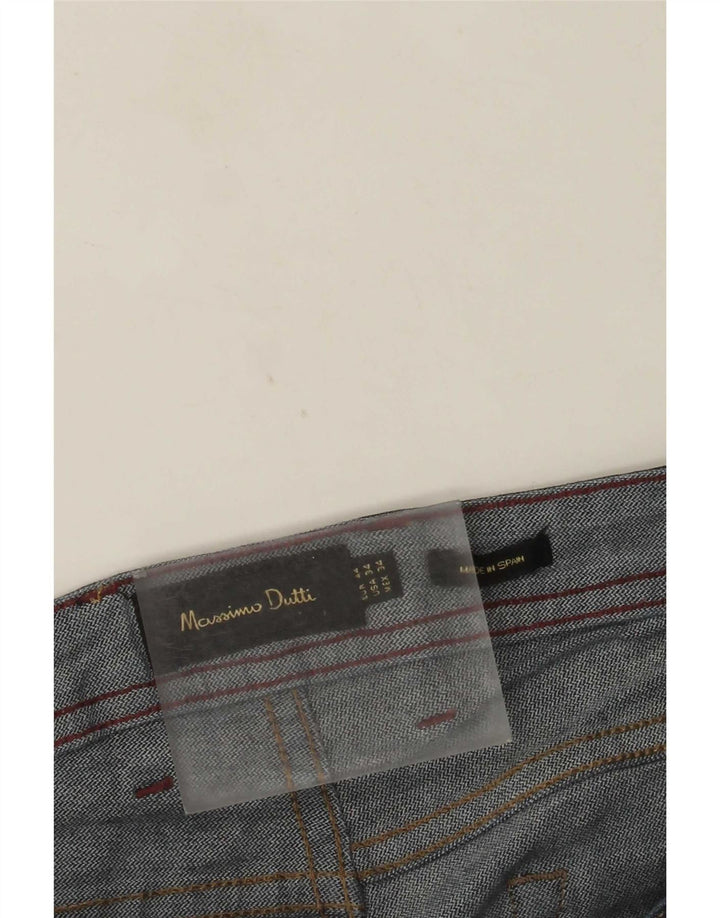 Женские прямые джинсы Massimo Dutti EU 44, большие W34 L29, темно-синие