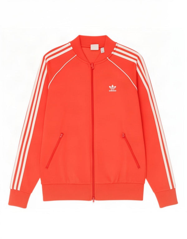 Женский спортивный костюм Adidas Top Jacket UK 12, средний красный хлопок, красный
