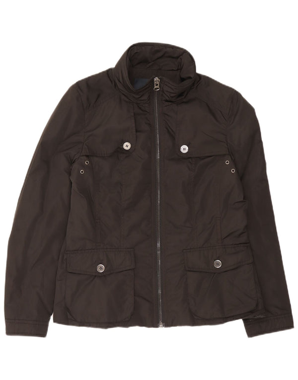 Женская куртка Zara UK 16, большая черная, полиэстер