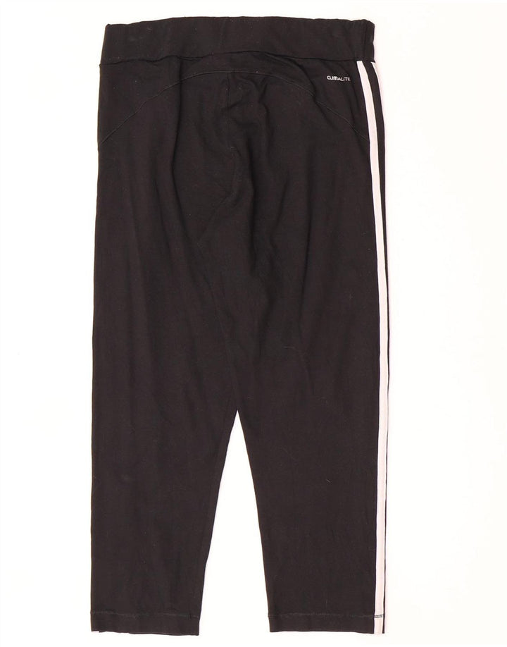 Женские леггинсы-капри Adidas Climalite UK 16, большие черные