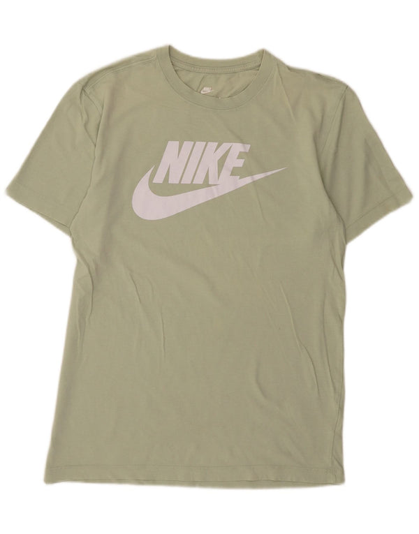 Мужская футболка с рисунком Nike, маленький зеленый хлопок