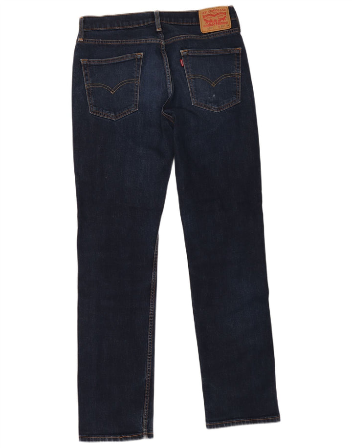 Мужские прямые джинсы Levi's 514 W32 L34 темно-синие, хлопок