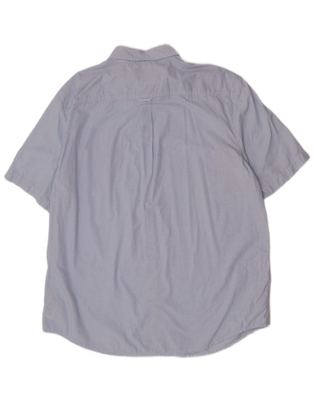 Мужская рубашка с коротким рукавом Chaps Easy Care, XL, синяя клетка, хлопок