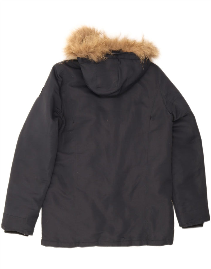 Refrigiwear Женская утепленная куртка с капюшоном UK 16, большой темно-синий полиэстер