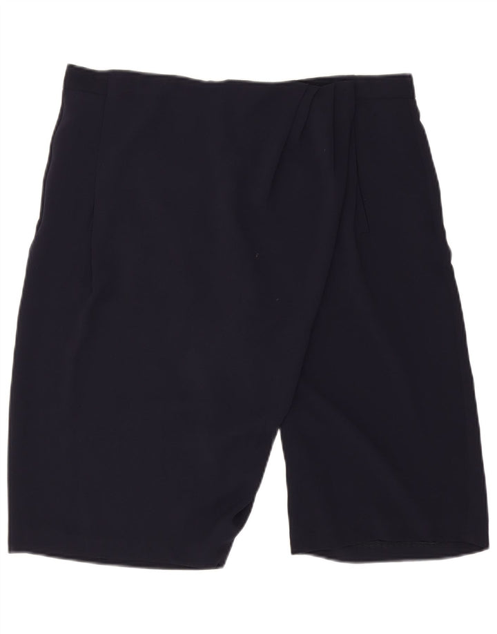 Женские шорты чинос Zara W32, темно-синий, полиэстер, большие размеры