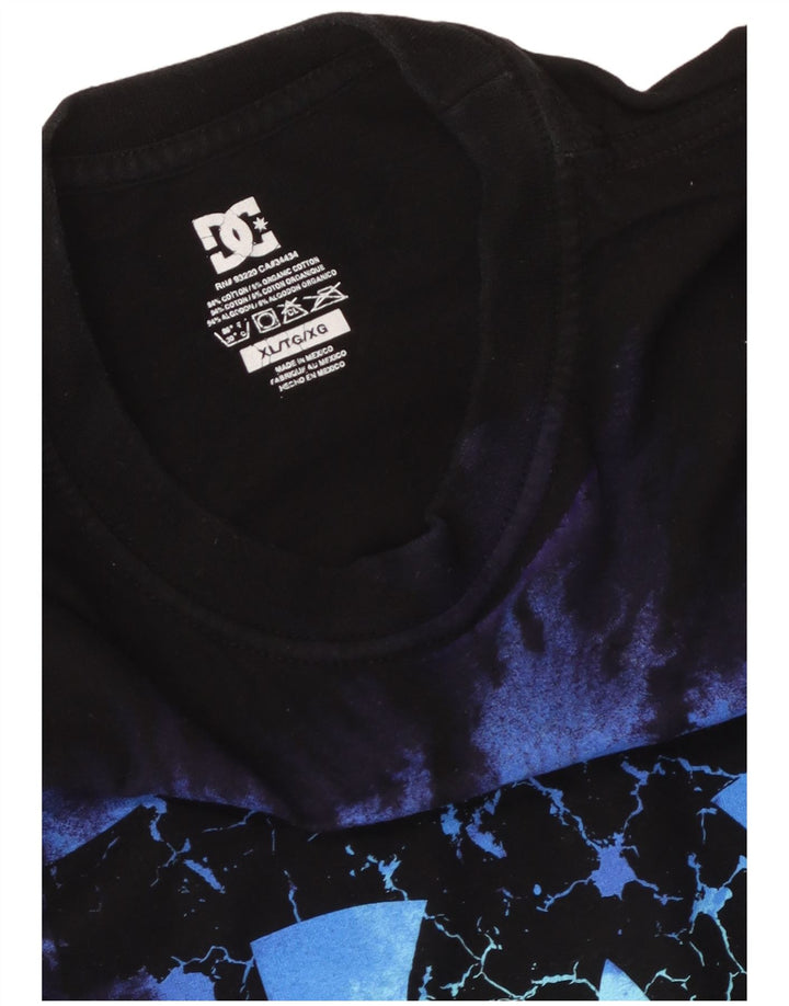 Мужская футболка с рисунком DC XL, черный хлопок