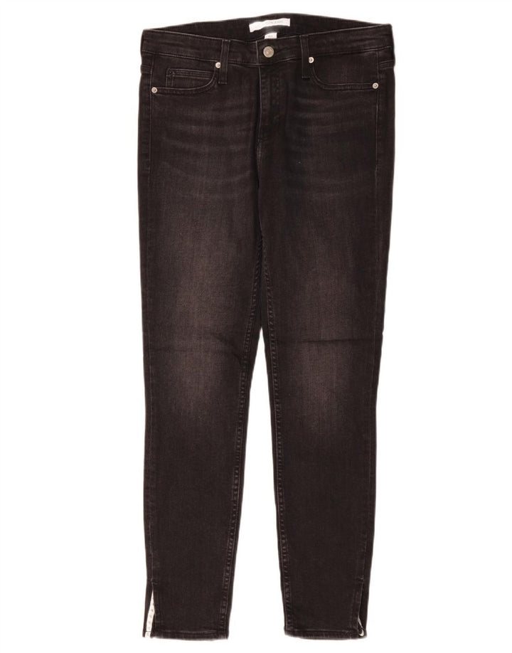 Женские джинсы скинни CALVIN KLEIN W29 L28, черный хлопок