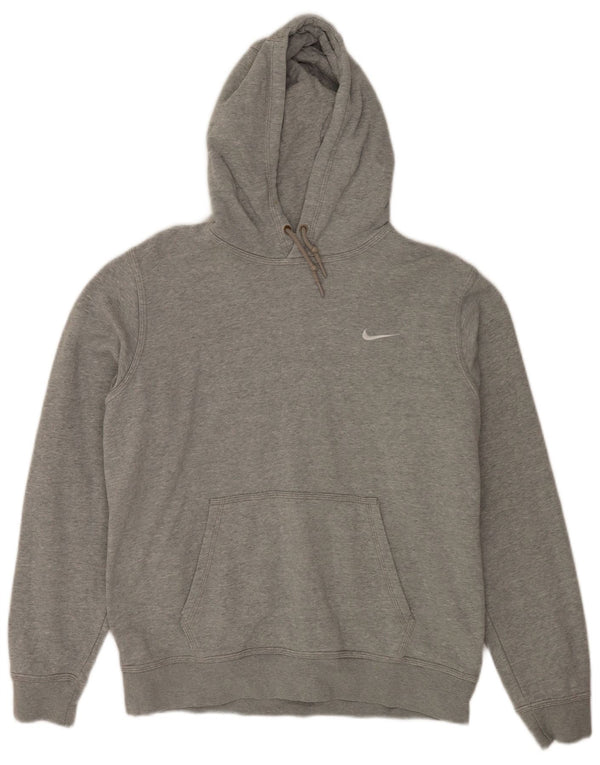 Мужской джемпер с капюшоном Nike, большой серый хлопок с крапинками