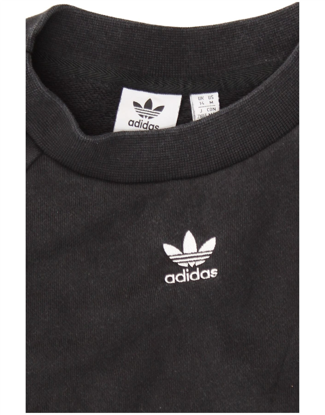 Женский свитер Adidas UK 14, средний черный, хлопок