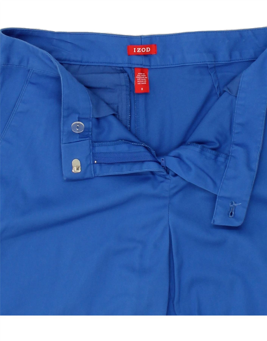 IZOD Womens Chino Shorts US 8 Medium W30 Blue Cotton Vintage Izod and Second-Hand Izod from Messina Hembry 