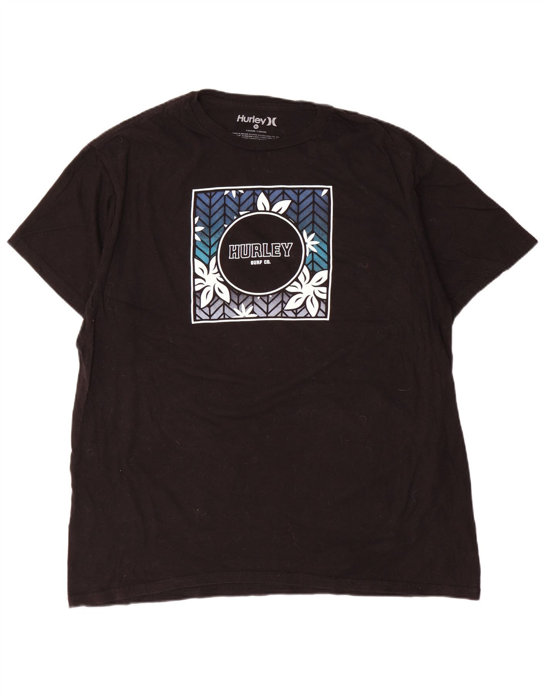 Мужская футболка с рисунком Hurley Top XL, черная