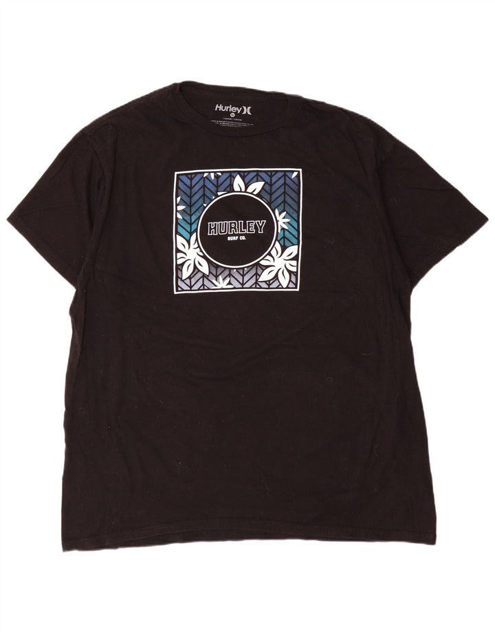 Мужская футболка с рисунком Hurley Top XL, черная
