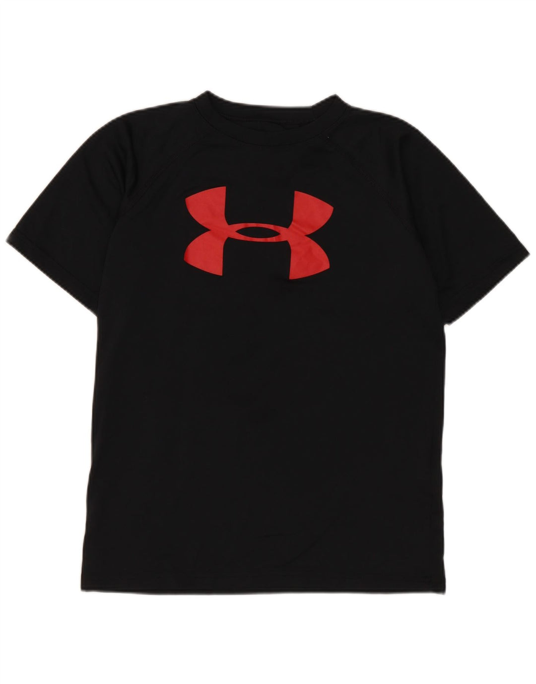 Футболка с рисунком Under Armour для мальчиков Heat Gear, топ 9–10 лет, средний черный