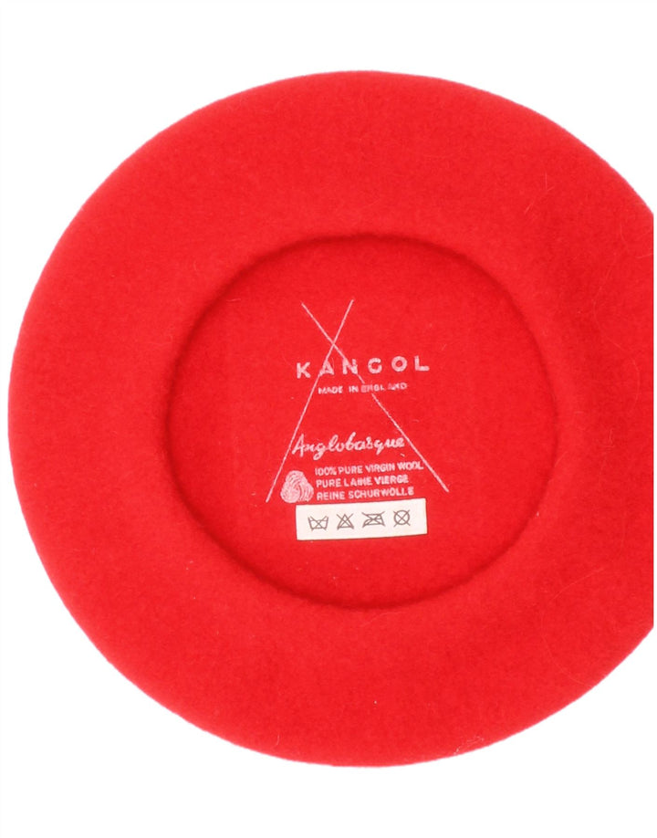Женский берет Kangol, один размер, красный из натуральной шерсти