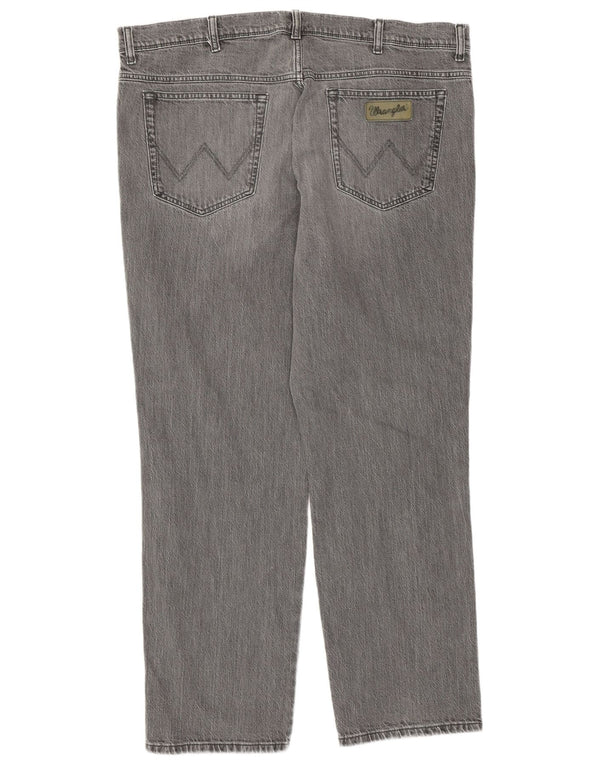 Мужские прямые джинсы WRANGLER Техас W42 L32, серый хлопок