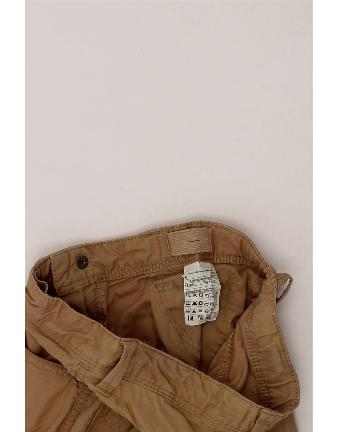 BENETTON Boys Chino Shorts 7-8 Years Medium W24  Brown Cotton Vintage Benetton and Second-Hand Benetton from Messina Hembry 