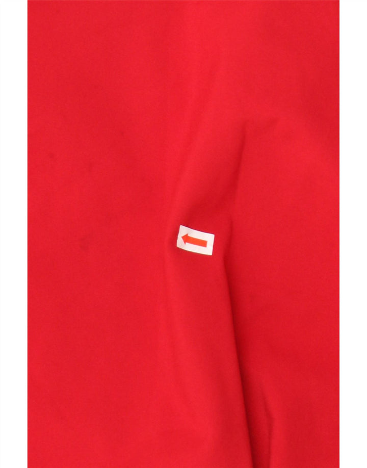 Женская парка French Connection с капюшоном, Великобритания 18 XL, красный полиэстер