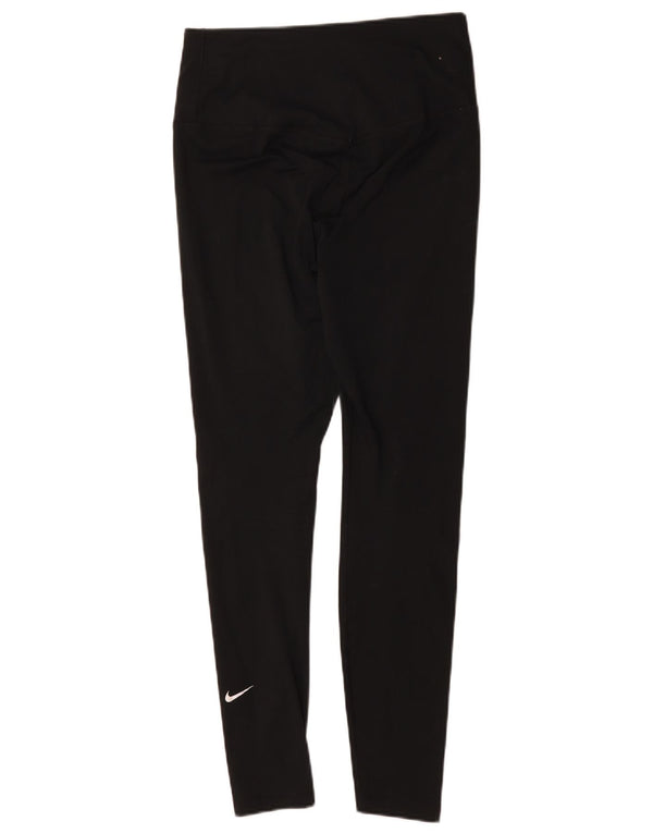 Женские леггинсы Nike UK 12, средний черный полиэстер