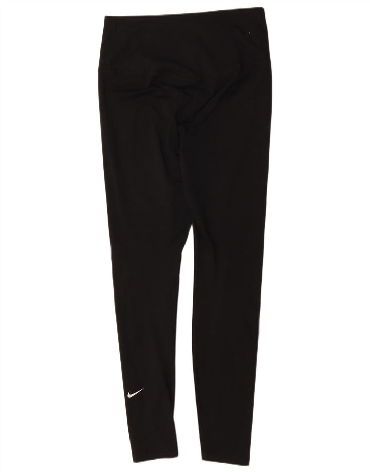 Женские леггинсы Nike UK 12, средний черный полиэстер