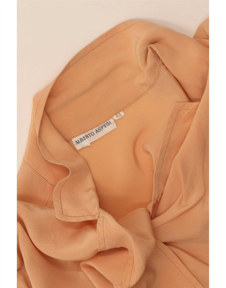Alberto Aspesi Женская рубашка с коротким рукавом IT 44 Medium Orange