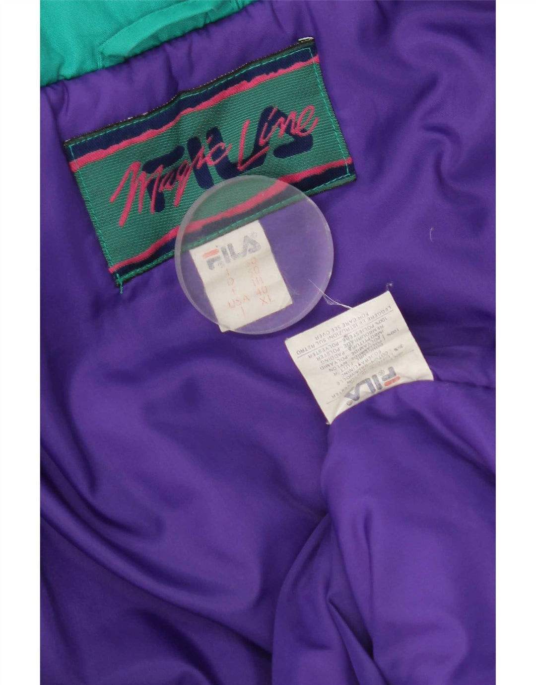 Мужская лыжная куртка Fila IT 50 с капюшоном, большая, зеленая, хлопок