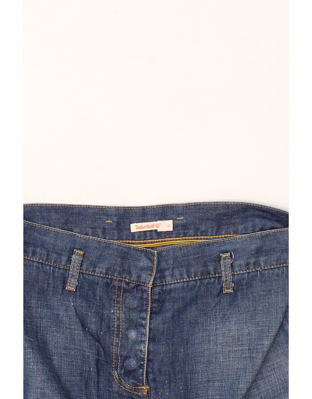 TIMBERLAND Womens Denim Skirt US 6 Medium W30  Navy Blue Cotton Vintage Timberland and Second-Hand Timberland from Messina Hembry 