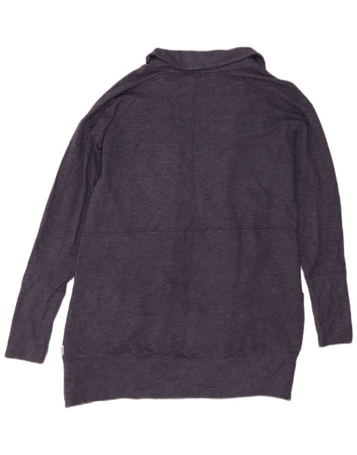 Женский удлиненный открытый кардиган EDDIE BAUER UK 14, средний темно-синий