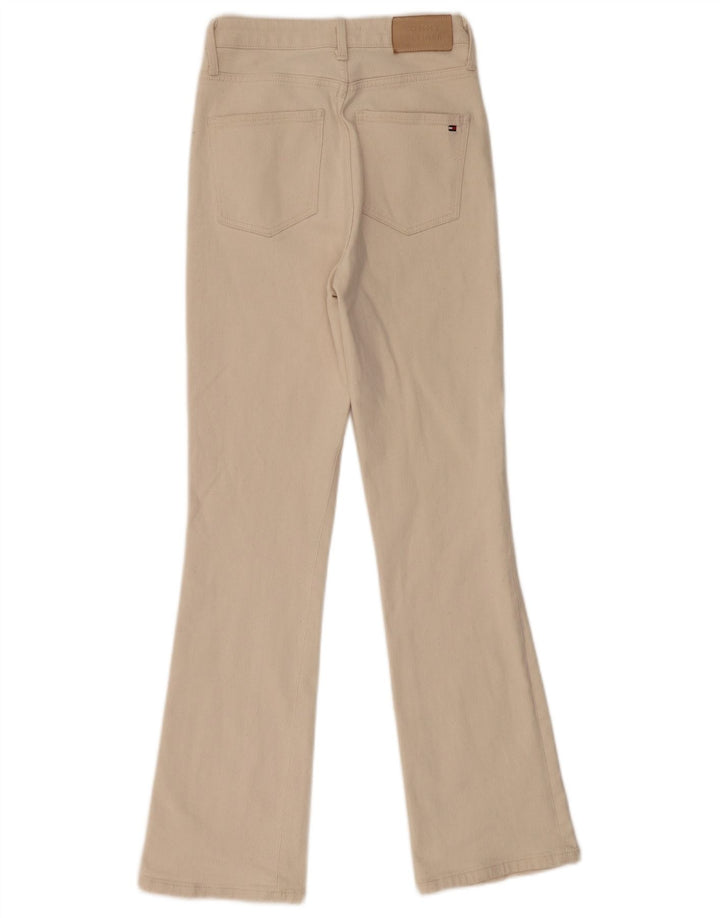 TOMMY HILFIGER Женские расклешенные джинсы W26 L30 Бежевые, хлопок