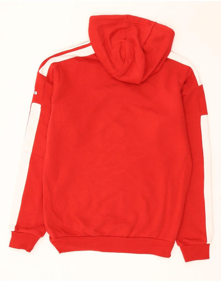 Мужской джемпер с капюшоном Adidas, маленький красный, хлопок