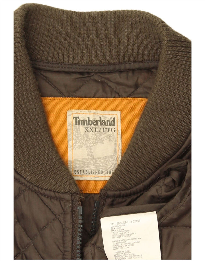 Мужская стеганая куртка Timberland UK 44 2XL Хаки, нейлон