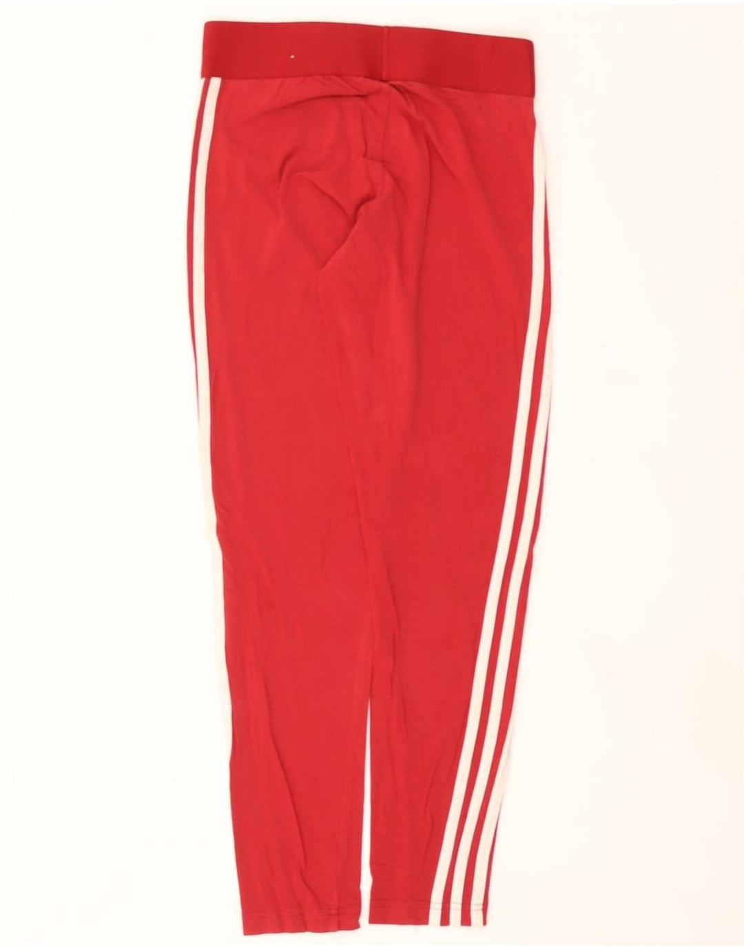 ADIDAS Womens Leggings UK 8/10 Small  Red Cotton Vintage Adidas and Second-Hand Adidas from Messina Hembry 