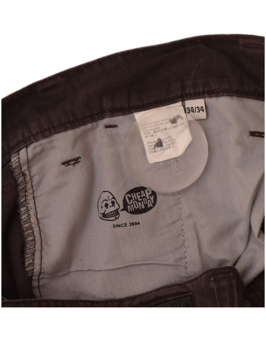 CHEAP MONDAY Мужские прямые брюки чинос W34 L32 черные