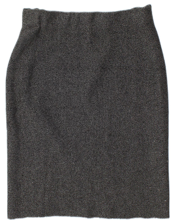 Женская трикотажная юбка-карандаш Zara Medium W28 Серая в крапинку