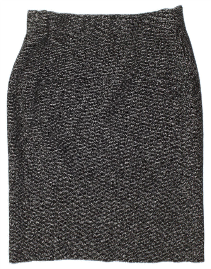 Женская трикотажная юбка-карандаш Zara Medium W28 Серая в крапинку