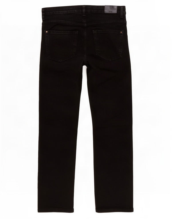 Женские укороченные прямые джинсы Marks & Spencer UK 12 Medium W30 L26, черные